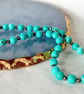 Turquoise & Pyrite Bracelet - Image 3