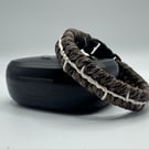 Handmade Paracord Bracelet – Brown Braided Survival Style Wristband