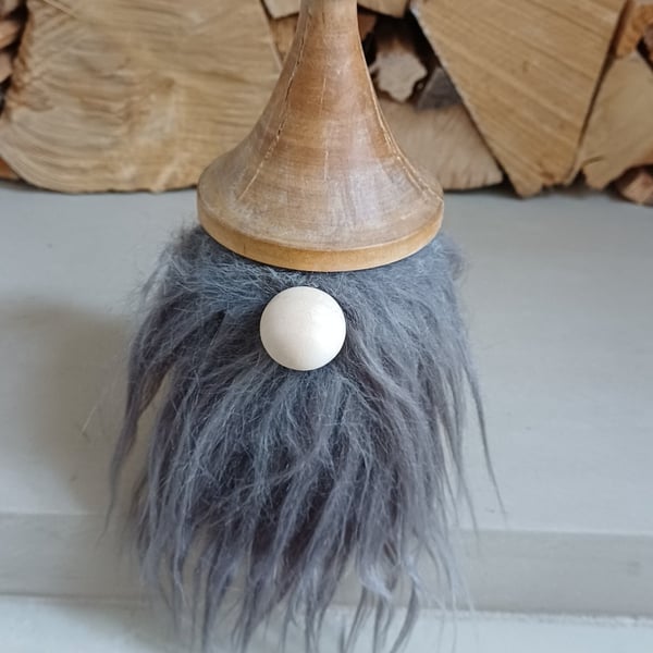 Gonks. Woodturned Christmas gonks