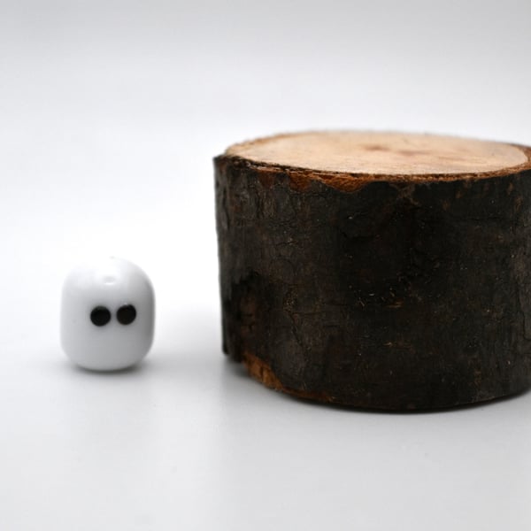 Tiny glass ghost figure