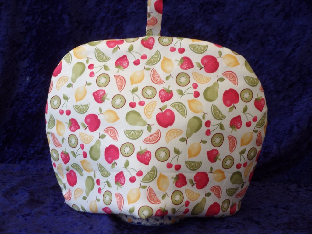 Large Tea Cosy with Fruit including Lemons, oranges, Apples and Pears