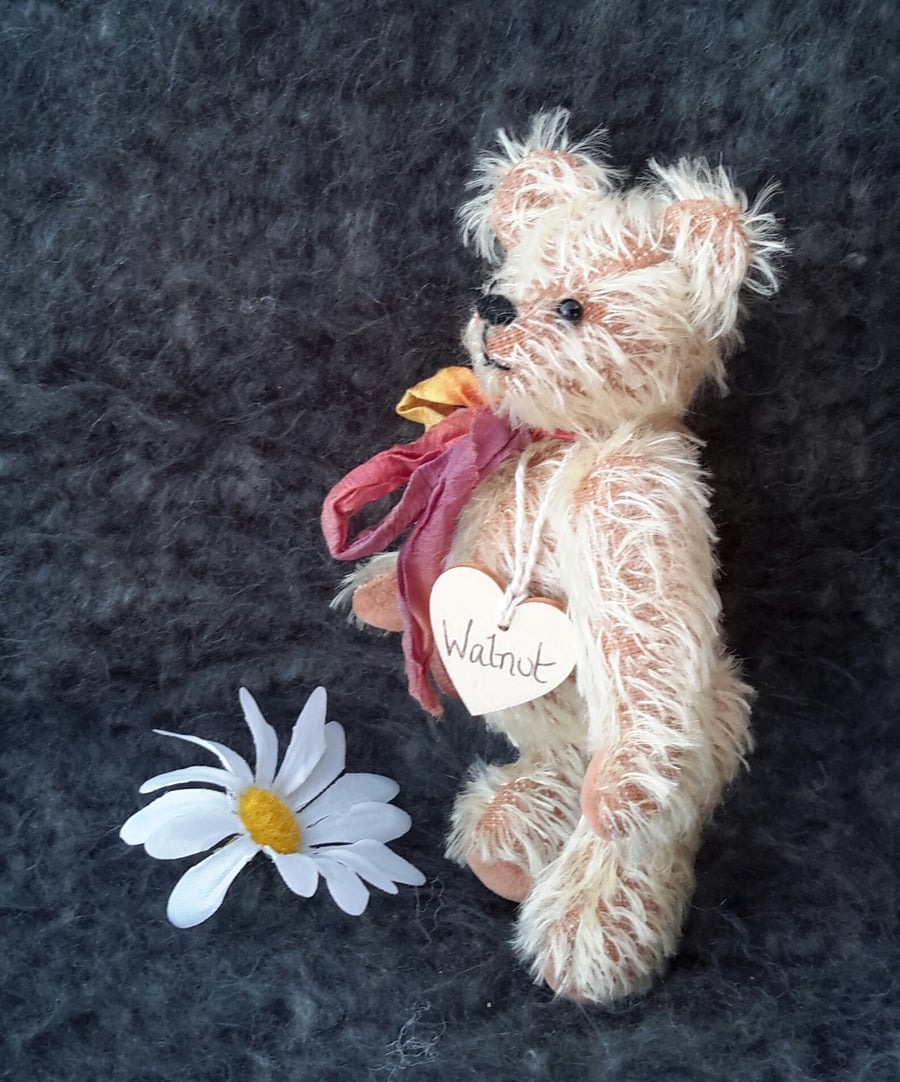 Mini mohair bear, Collectable artist bear, one of a kind by Bearlescent