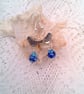 Silver Bird and Blue Crystal Earrings, Blue Earrings, Gift for Her, Bird Earring - Image 4
