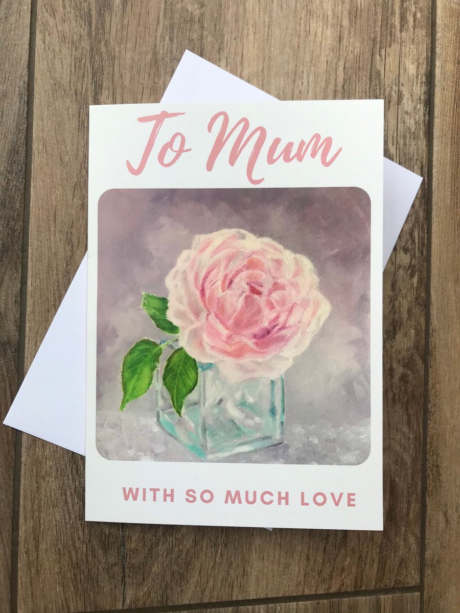 Especially for Mum greeting card by UK artist Janet Bird