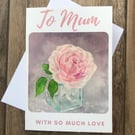 Especially for Mum greeting card by UK artist Janet Bird