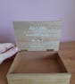 Floral engraved memory box: Handmade wooden box. - Image 3