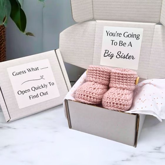 Big Sister Pregnancy Announcement Gift Box – Baby Reveal Gift