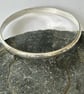 solid Artisanal Sterling Silver Bangle - Image 6
