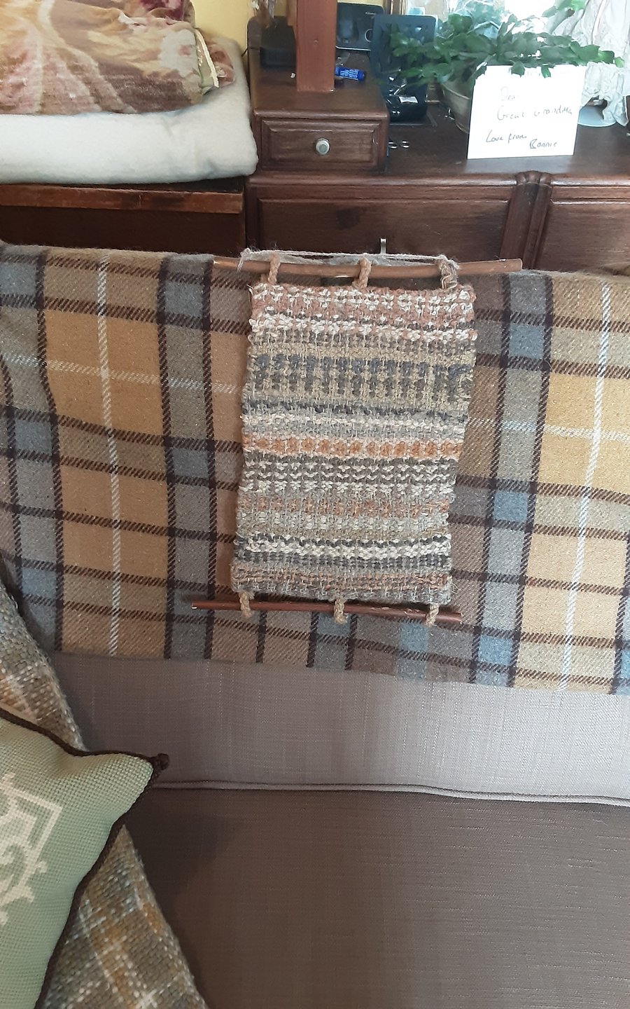 Wood land walk wall hanging .