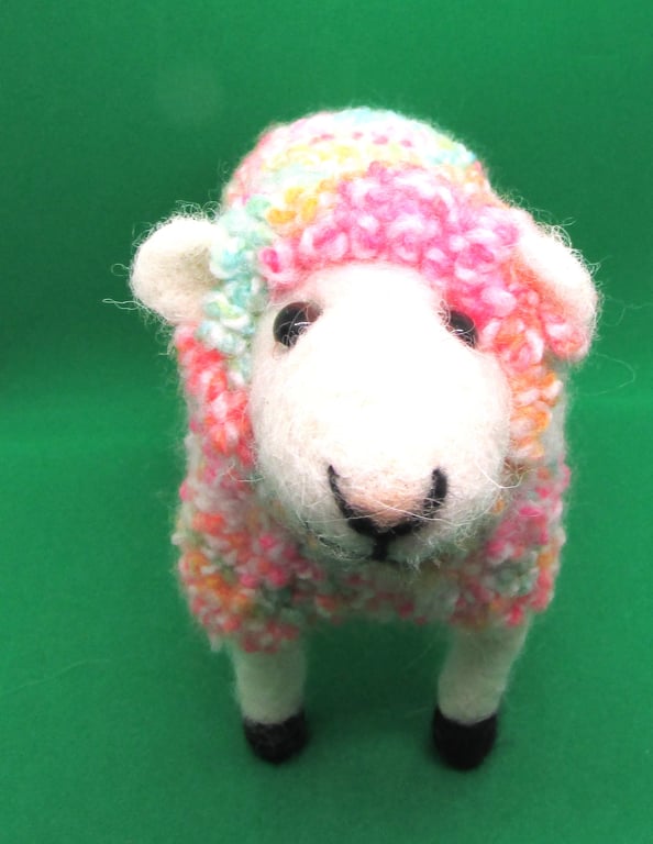 felted animals sheep handmade  pride LGBT LGBTQ  gay trans transgender  sheep 