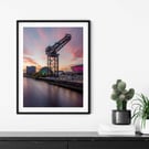 Finnieston Crane sunset, Glasgow print