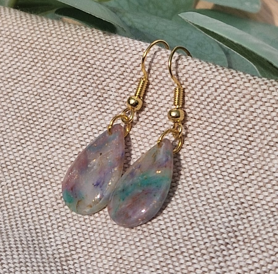 Polymer Clay Earrings: Pretty Pastels