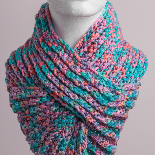 Cowl Scarf Neckwarmer lovely cosy handmade crochet