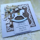 Handmade New Baby Boy Card 