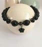 Black agate & stone beaded star bracelet  - Image 2