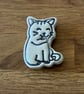 Handmade Ceramic Cat Fridge Magnet - Image 1