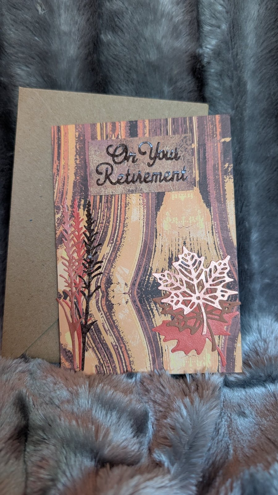 On Your Retirement Autumnal Themed Card