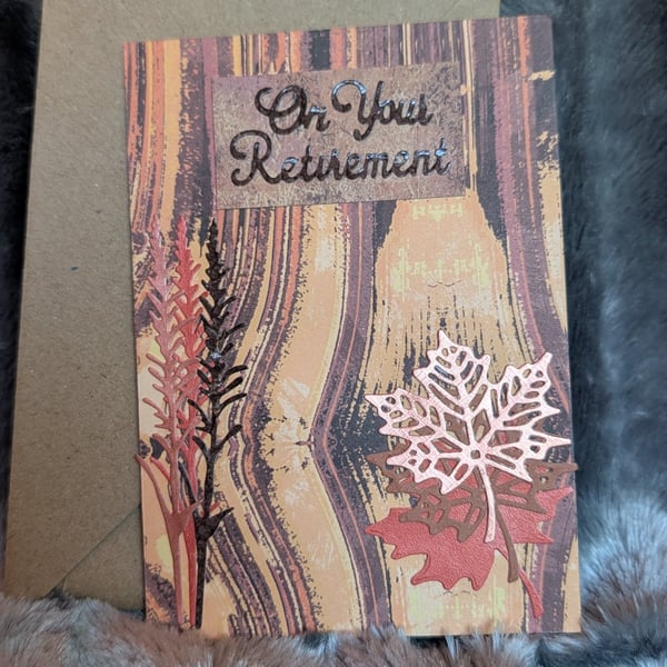On Your Retirement Autumnal Themed Card