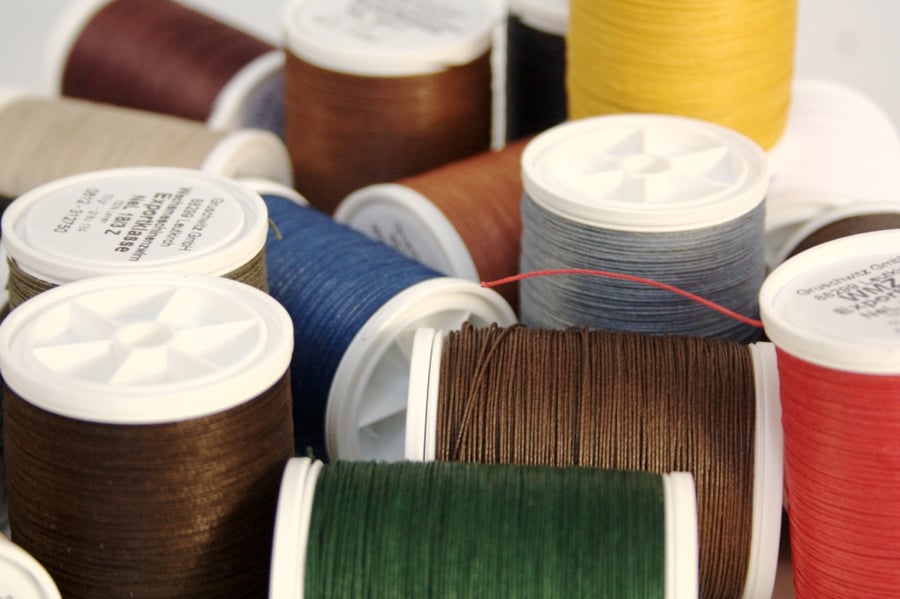 3-ply Linen thread, Non-waxed Linen Thread, Leather Sewing, Gruschwitz, German 