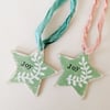 Painted Wooden Bird Hanging Decoration 'Love'