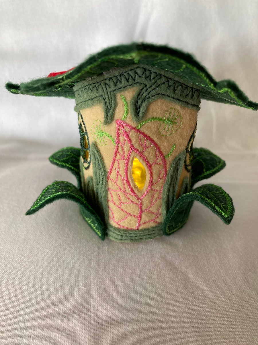 Little battery tea light woodland fairy house