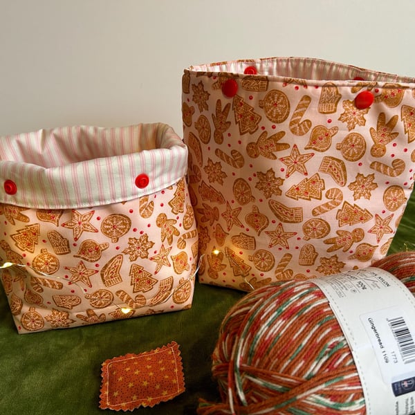 Gingerbread Christmas Project Yarn Pouch