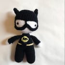 Handcrafted Crochet Batman: 8-Inch Hero Made with Love