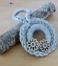 Set of 3 Crocheted Wreath Decorations - Image 3