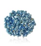 Blue Enamel Silver and Gold Brooch - Image 2