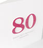 Perfectly Imperfect SALE - 50% off - Half Price handmade 80th birthday card  - Image 3