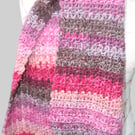 Pretty Variegated Crochet Scarf