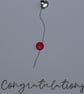 Ruby Red Balloon Congratulations Card - Image 6