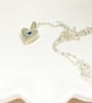 London Blue Topaz Silver Heart Pendant - Image 3