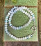 Winter Frost Hand Knotted Beaded Gemstone Necklace - Image 10