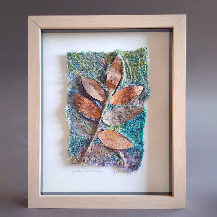 "Of Woodland and Water" - Original Framed Woodland Art. Nature Picture. 