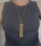 Woodland Fungi Necklace, Clay Puffballs and Moss Pendant, Green Witch Jewellery - Image 2