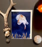 Midnight Owl Blank Greeting Card - Image 1