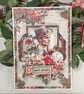 Handmade Vintage Masculine Greeting Card - Best Wishes (46) C6 Size. - Image 5