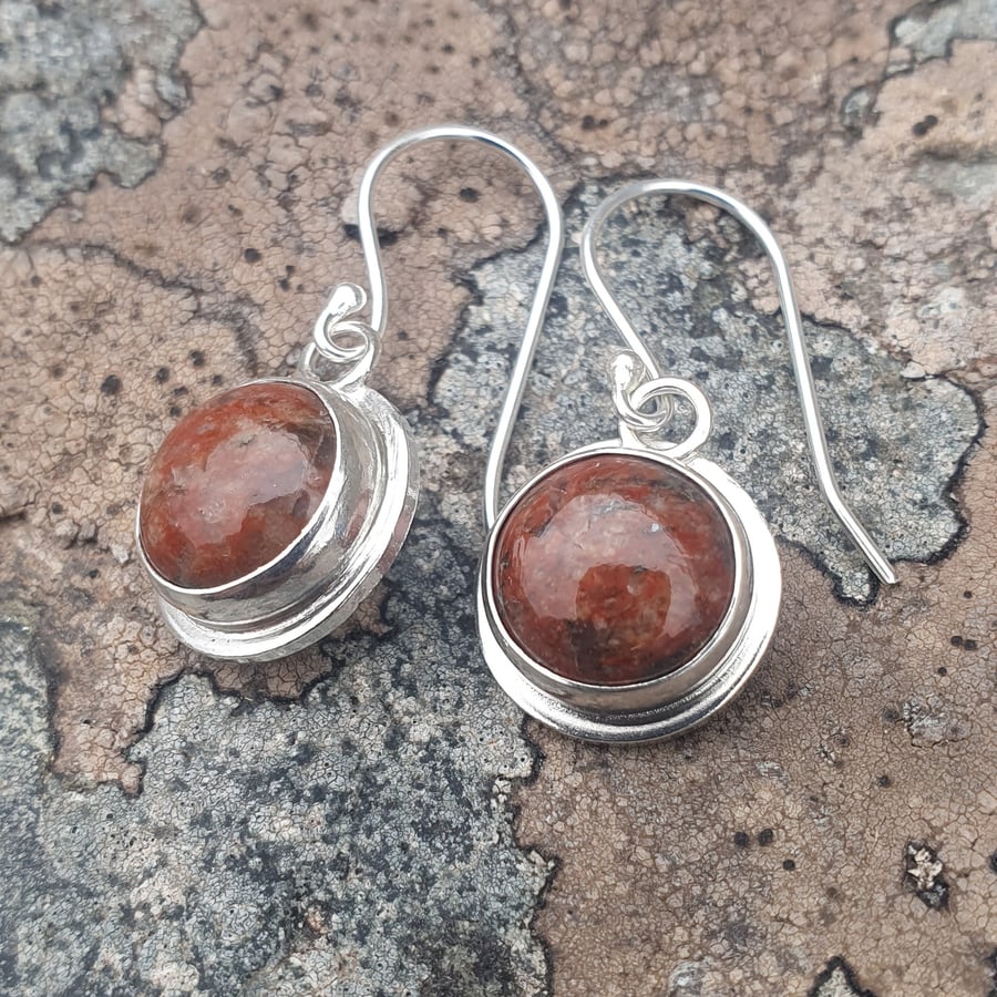 Lewisian Gneiss mountain earrings 
