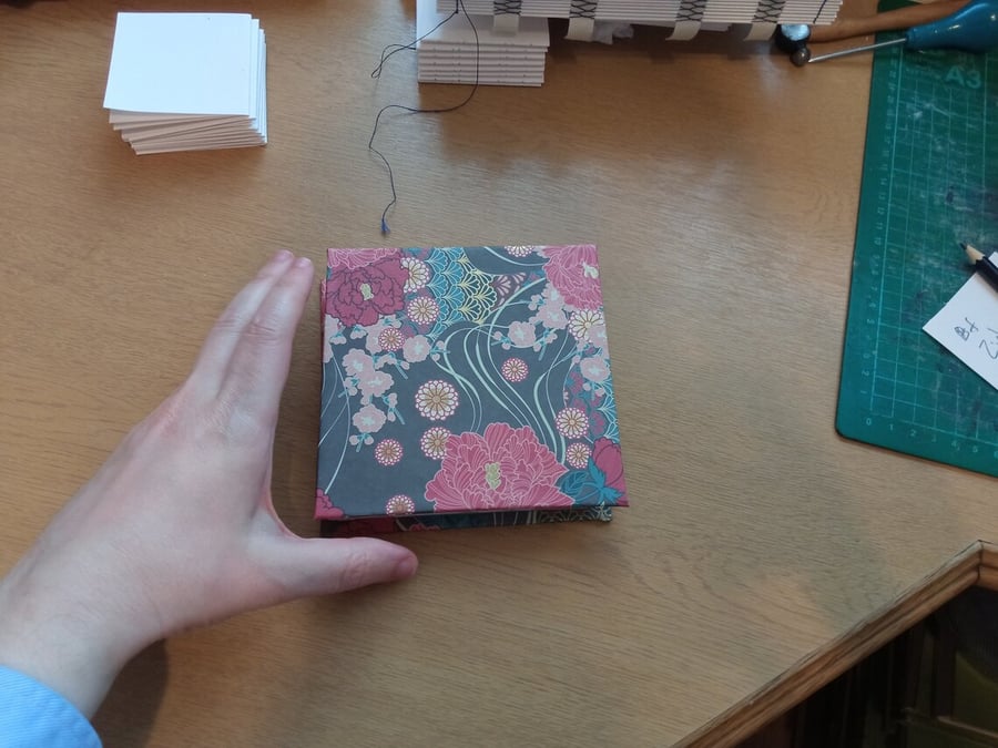 Square watercolour sketchbook 12 cm square  cold press watercolor paper 200 gsm