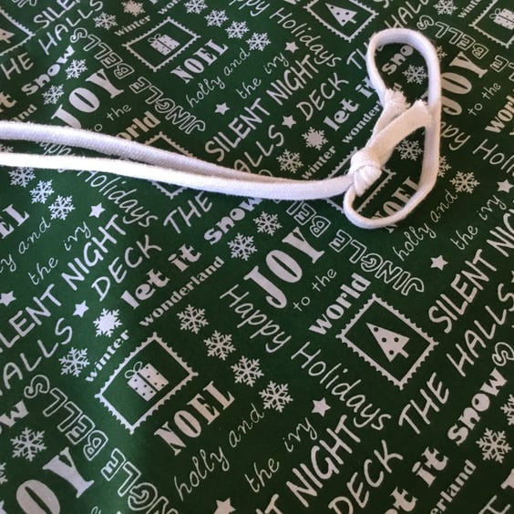  Christmas sack.  Reusable christmas sack. CC525. 