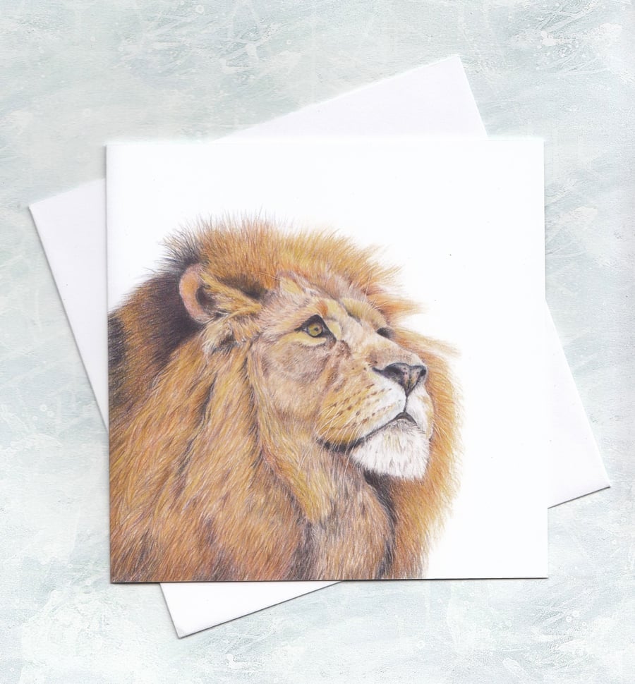 Lion Greetings Card