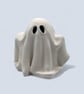 White Ghost Ornament - Spooky Halloween Decoration - Image 3