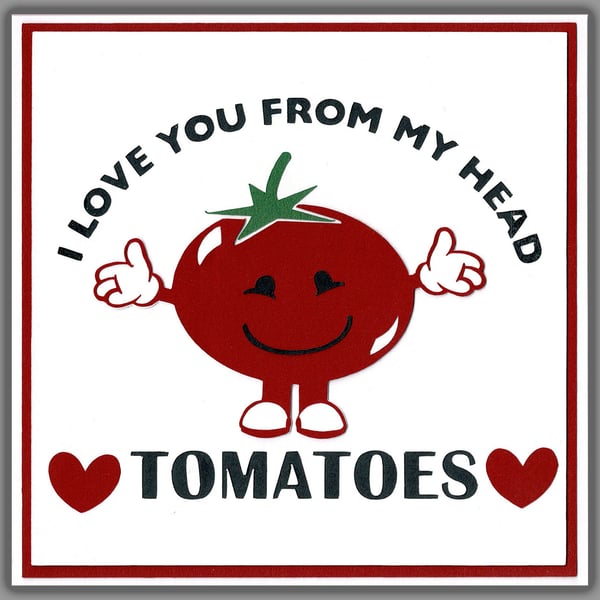 Valentine Card - Tomatoes - FREE UK DELIVERY