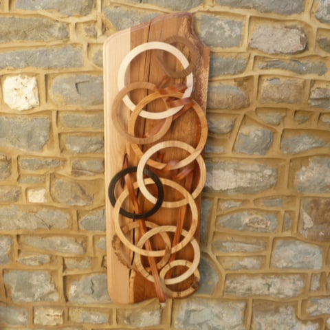 WOOD WALL HANGING  "OVER  UNDER SIDEWAYS DOWN  2"