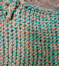 Natural jute and yarn, the Aqua coastal edition shoulder bag  - Image 3