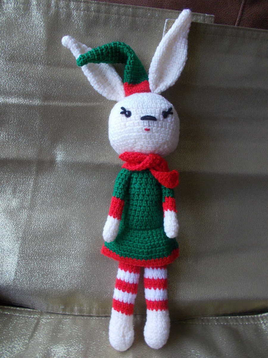 Crochet xmas bunny.