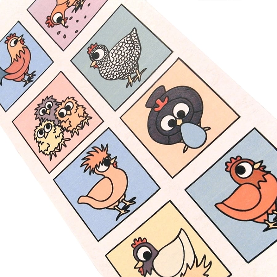 Cute Chickens Card Blank Inside (Seconds Sunday) Folksy