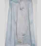 Apron Reversible Birds & Butterflies Pale grey & teal. Long length Shabby chic - Image 4
