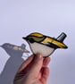 Super cute goldcrest stained glass bird decoration - Image 4